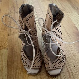 Jeffrey Campbell Nude Wedges